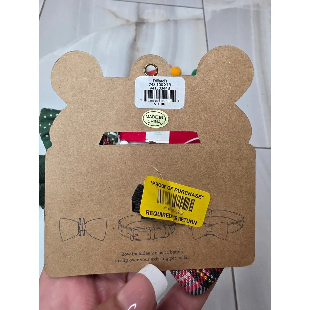 Mud Pie Target Christmas Dog Collar Accessories Bows and Reindeer Antlers Set A2